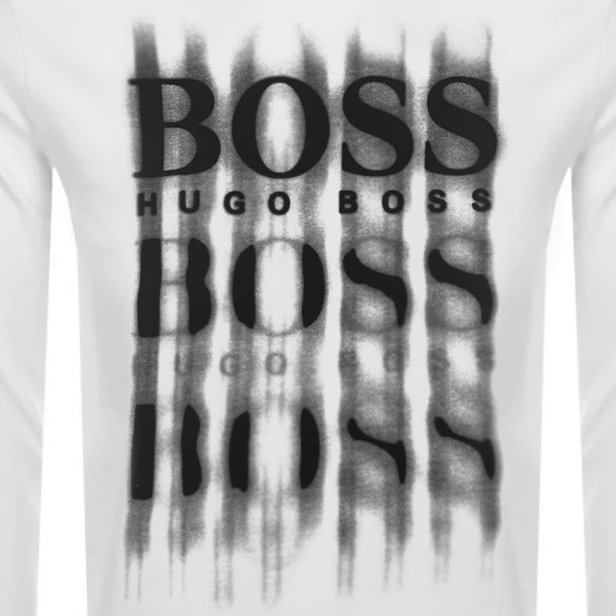 Alternative Image for ProductBOSS WBlurry Sweatshirt White3